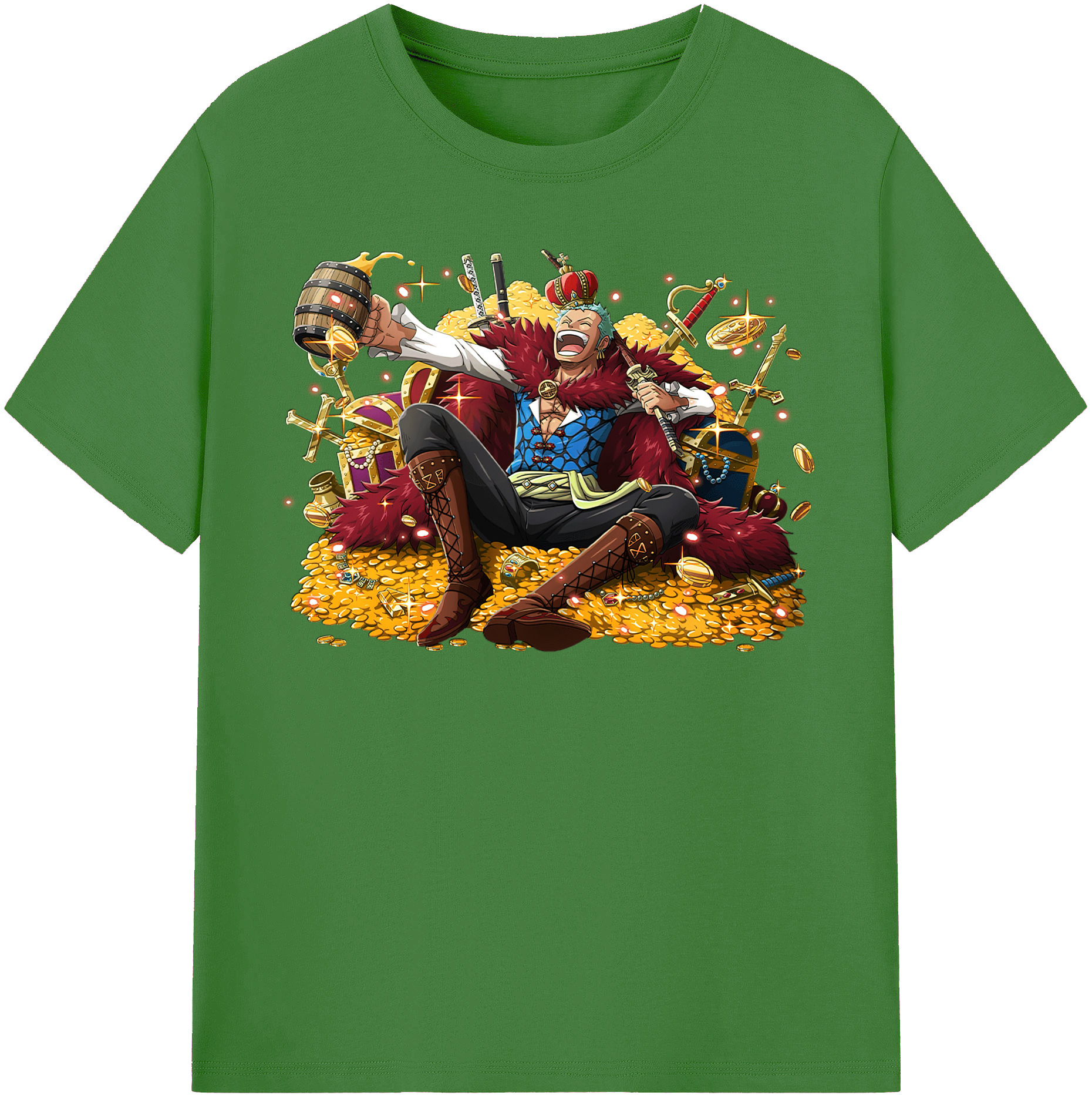 ワンピース ロロノア・ゾロ ONE PIECE Roronoa Zoro レディースカジュアルプリントTシャツ（綿100％）